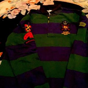 Ralph Lauren green and blue rugby